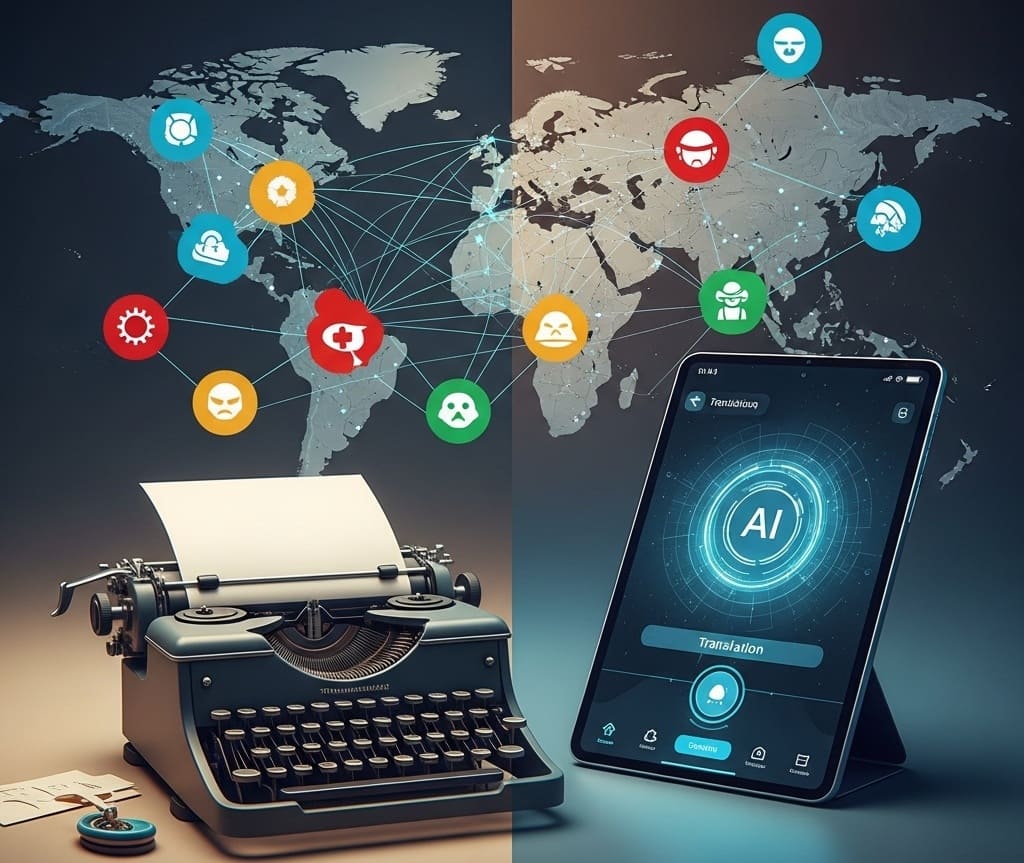 Concepto de imagen industria de la traducción